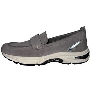 Vionic Womens Size 9.5 23 Walk Loafer Walking Shoes Paloma Grey Suede Flats NEW